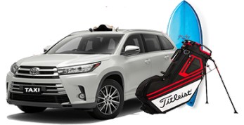 SUV Taxi Melbourne Can Carry Golf Bags and surfboard